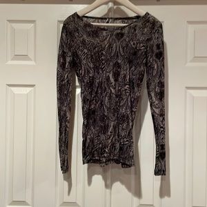 Buckle Sheer Paisley Top